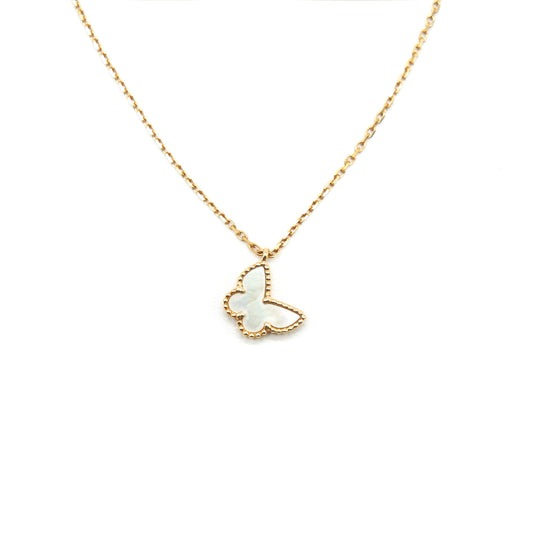 Van Cleef Arpels Sweet Alhambra Butterfly Pedant Mother of Pearl