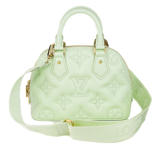 Louis Vuitton Alma BB Soft Calfskin in Water Green