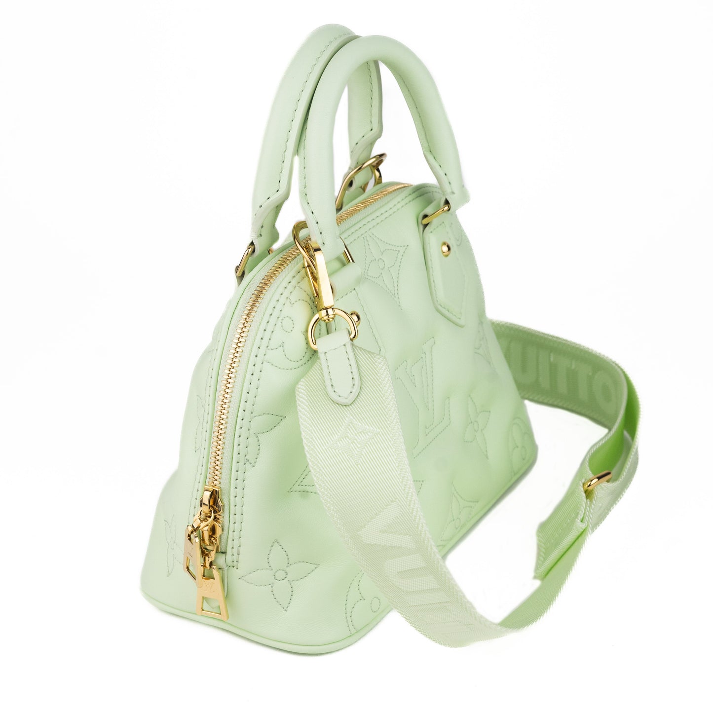 Louis Vuitton Alma BB Soft Calfskin in Water Green