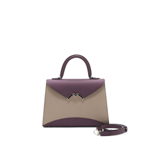 Moynat Gabrielle PM in Purple and Beige SHW