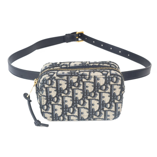 Dior Blue Oblique Belt Pouch