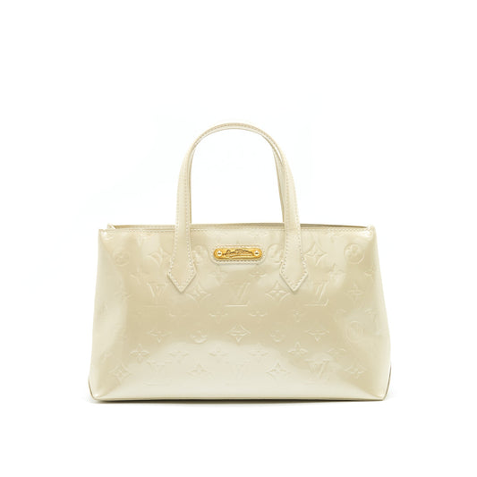 Louis Vuitton Beige Monogram Vernis Wilshire PM Bag