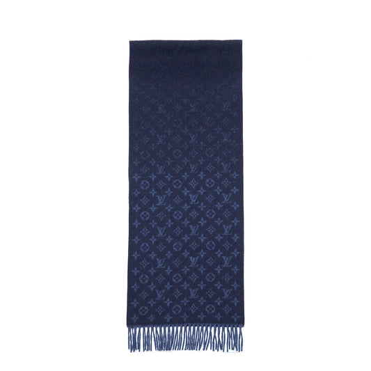 Louis Vuitton Monogram Gradient Scarf Navy Blue