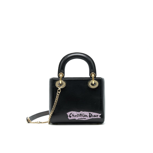 Dior Mini Lady Dior Limited Edition Black LGHW