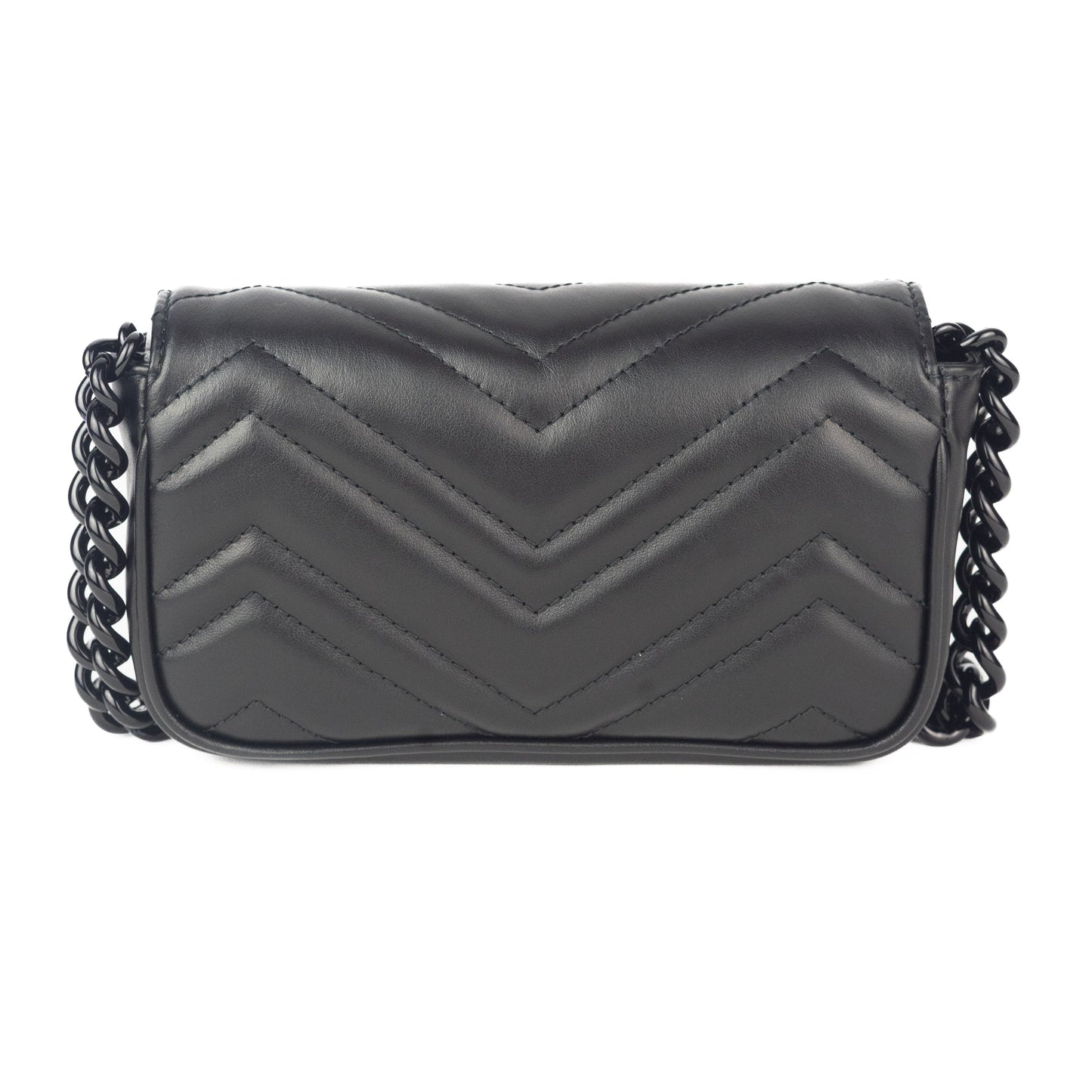 Gucci Marmont Belt Bag in black leather