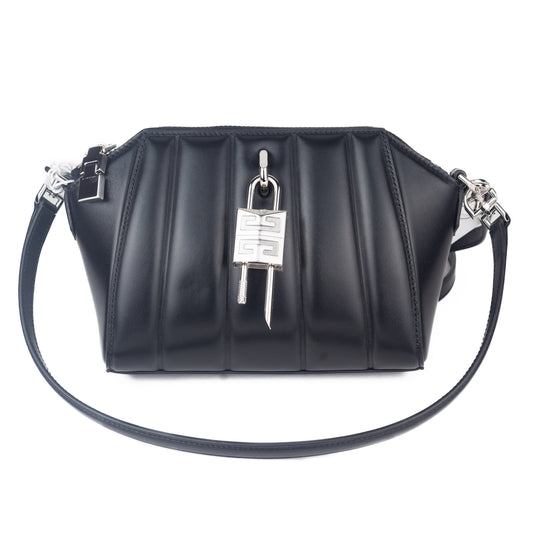 Givenchy XS Antigona Lock Padded Leather Shoulder Bag