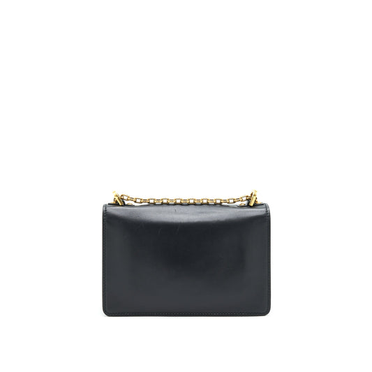 Dior Jadior Flap Bag / Clutch with Chain Black GHW