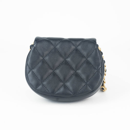 Chanel Mini Flap Clutch with Gold Chain