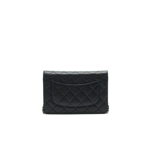 Chanel Caviar Wallet on Chain Black SHW