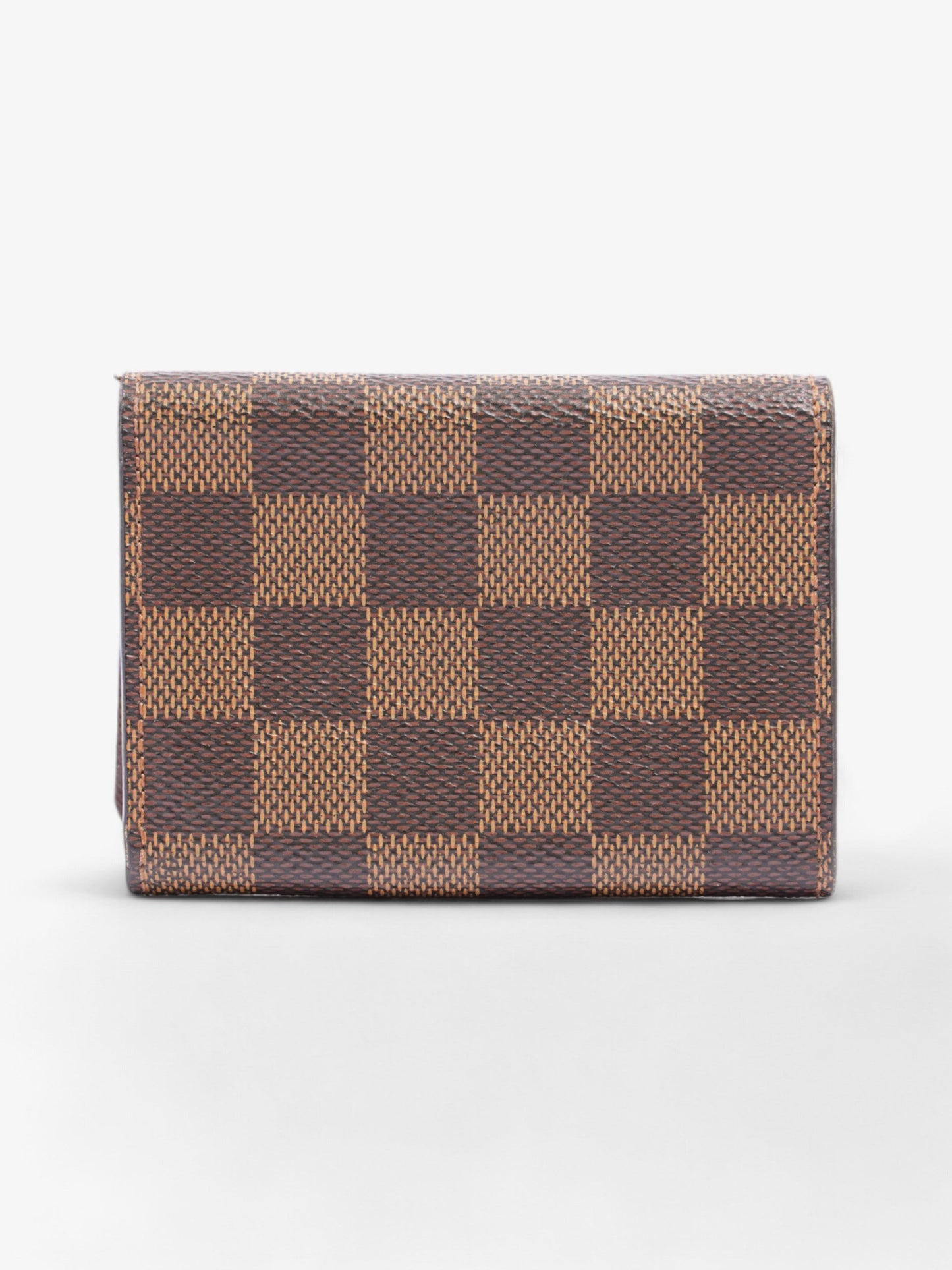 Louis Vuitton Card Case Holder Damier Ebene Coated Canvas