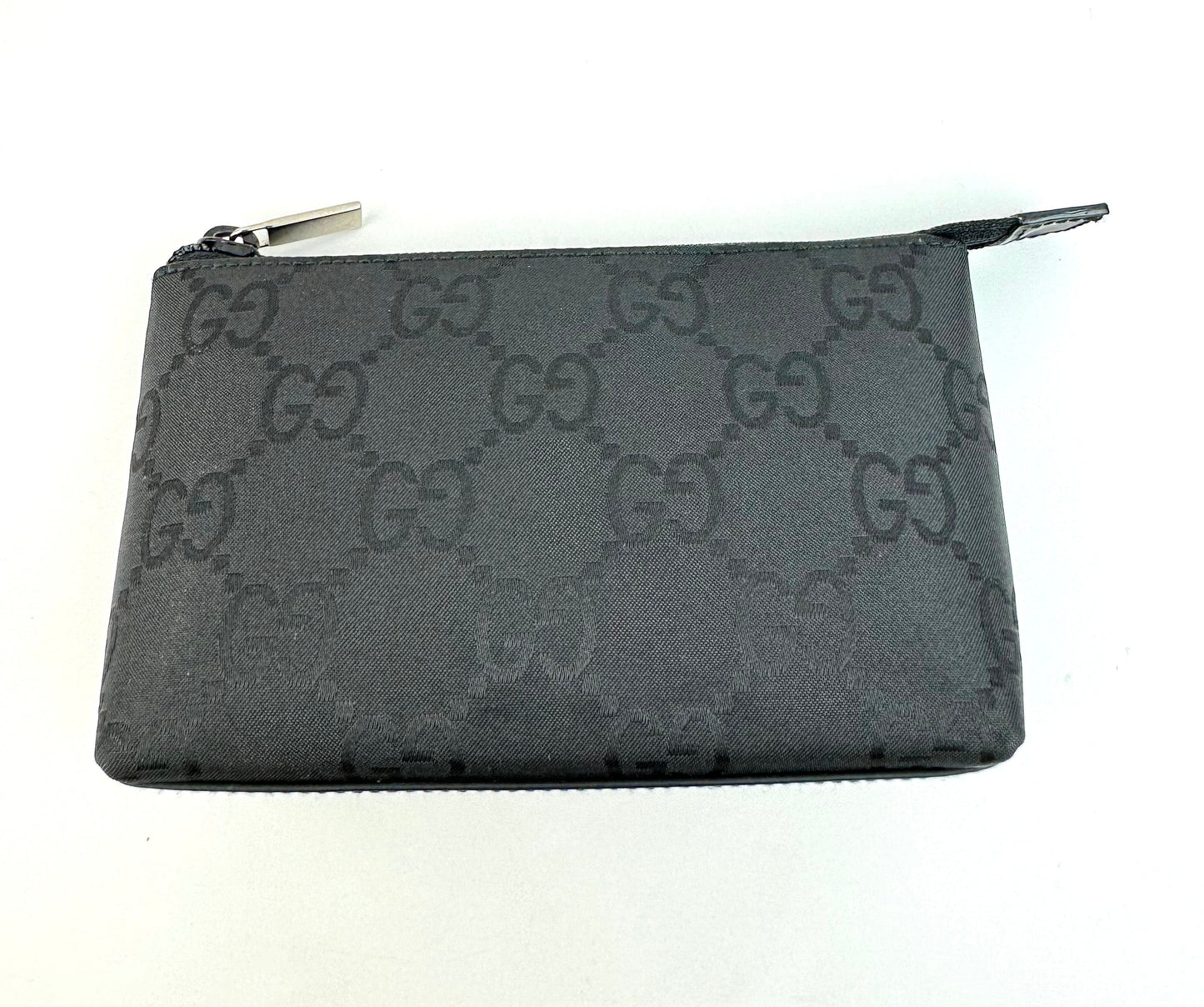 Gucci Nylon Monogram Cosmetic Pouch Black