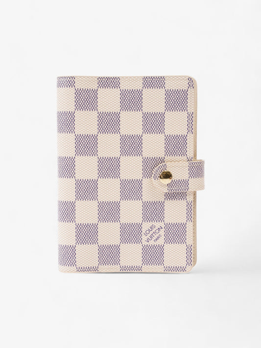 Louis Vuitton Small Ring Agenda Cover Damier Azur Coated Canvas