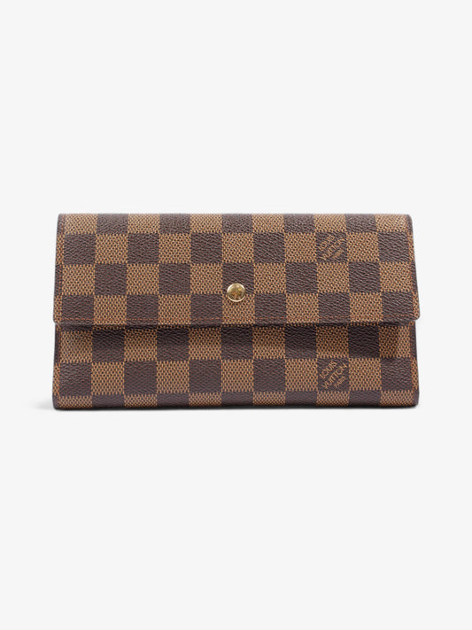 Louis Vuitton Sarah GM Long Wallet Damier Ebene Canvas