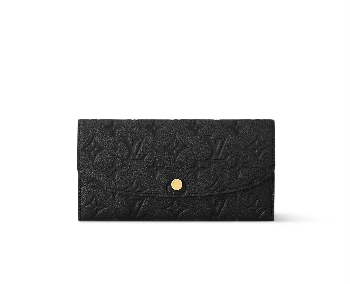 Louis Vuitton Emilie Wallet in Empriente Black