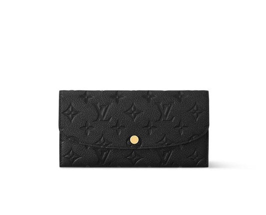 Louis Vuitton Emilie Wallet in Empriente Black