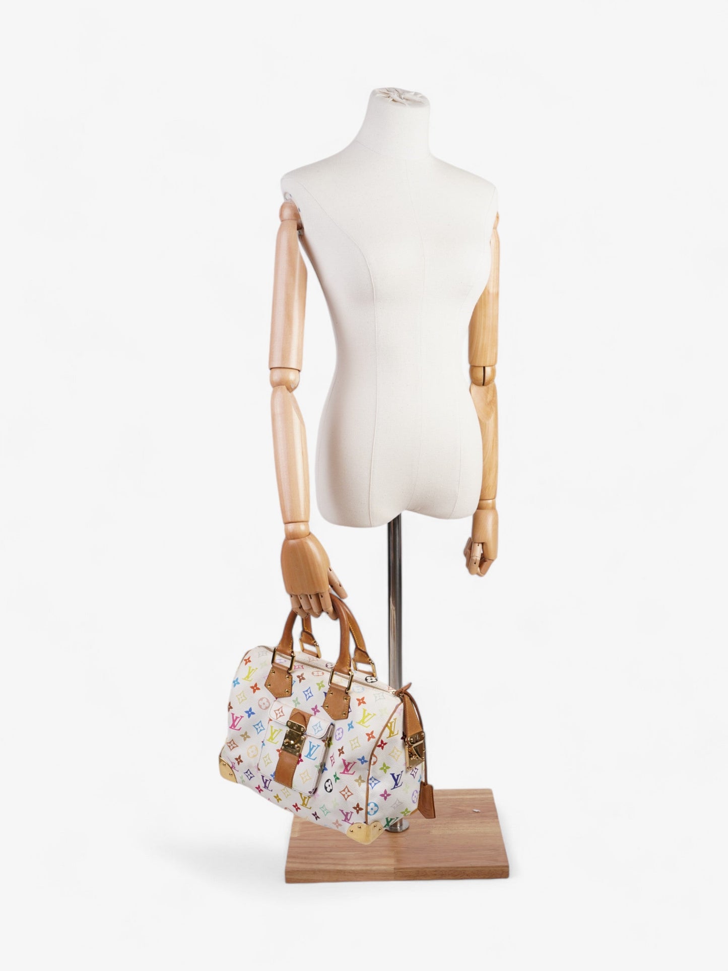 Louis Vuitton Speedy Monogram Multicolour / White Coated Canvas 30