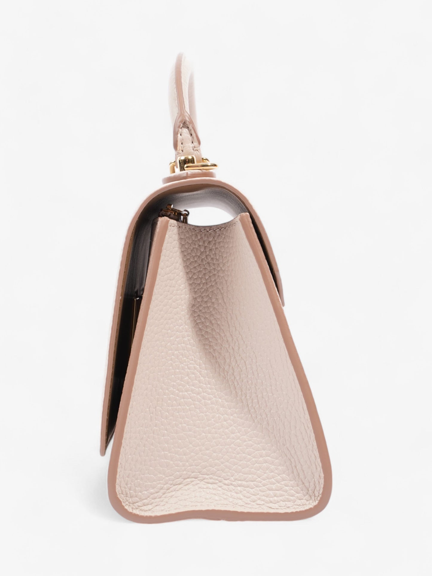 Louis Vuitton Twist Top Handle Greige Lambskin Leather PM