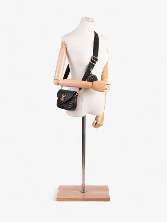 Louis Vuitton LV New Wave Multi Pochette Black Leather