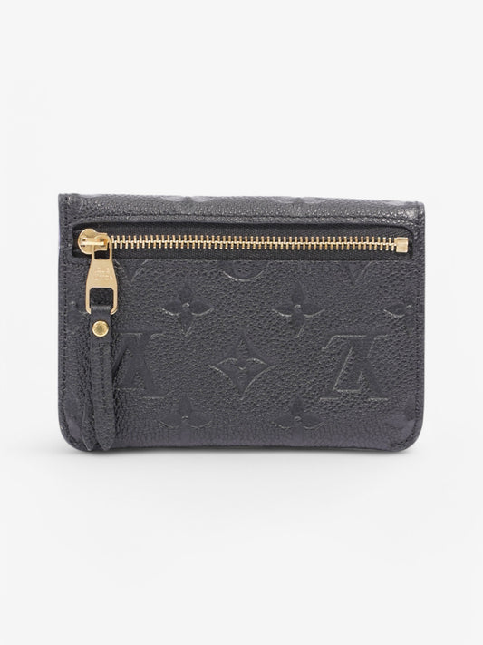 Louis Vuitton Coin Purse Keychain Black Leather