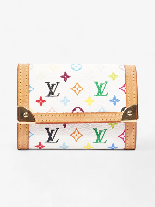 Louis Vuitton Murakami Wallet White Multicoloured Monogram Leather