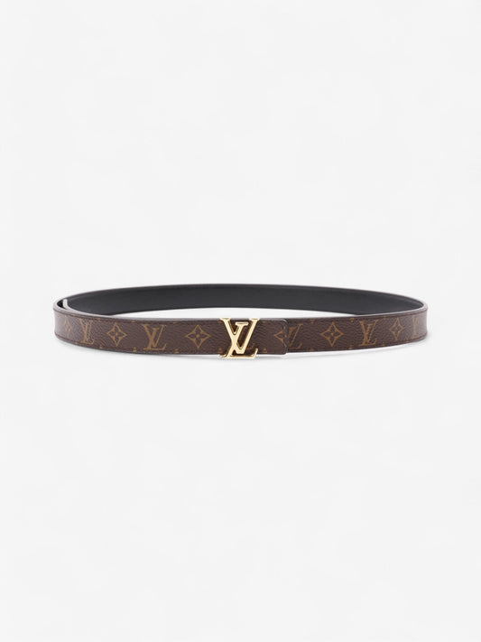 Louis Vuitton LV Initiales Reversible Belt Monogram / Black / Gold Canvas 85cm / 34"