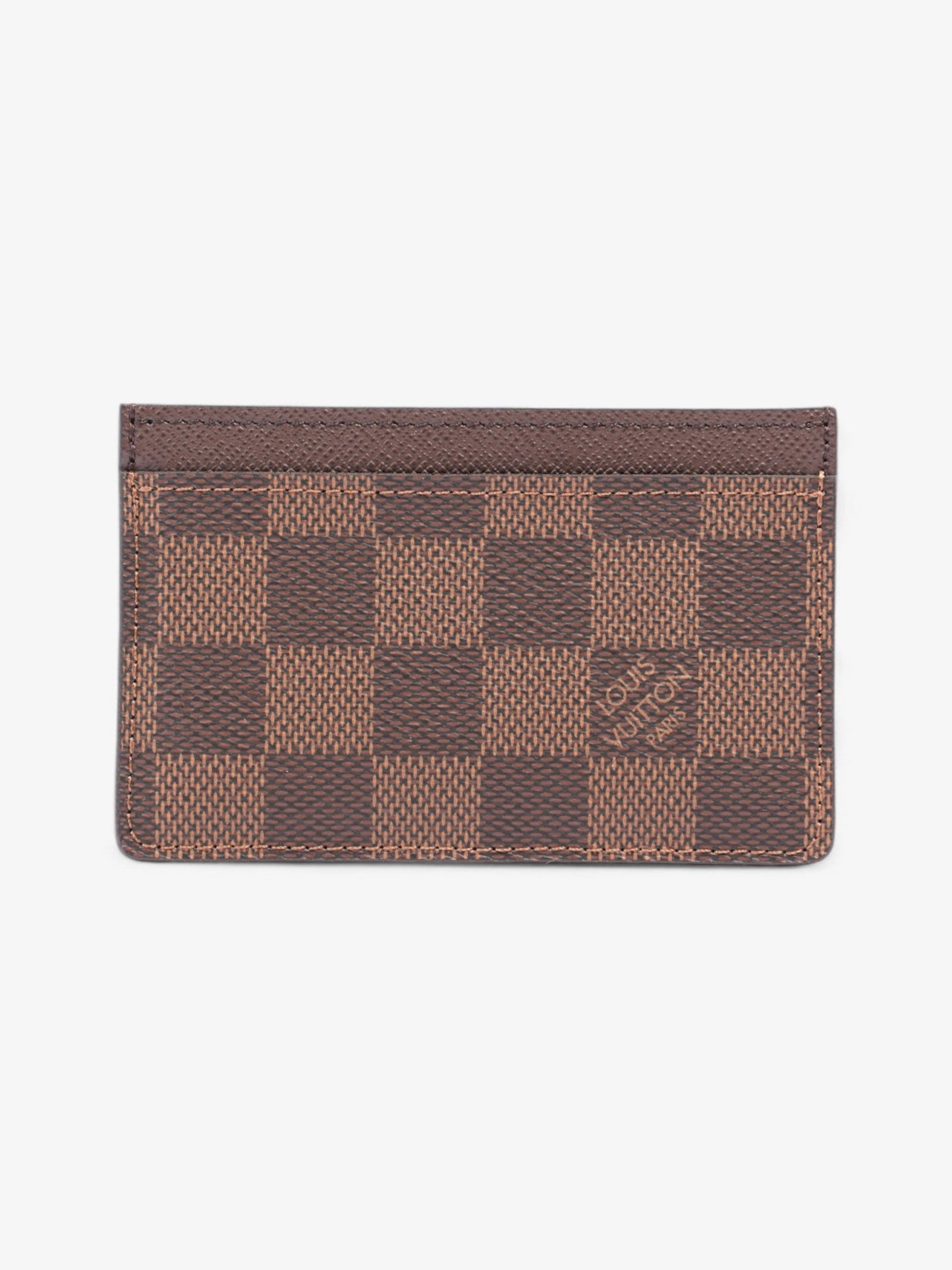 Louis Vuitton Card Holder Damier Ebene Coated Canvas