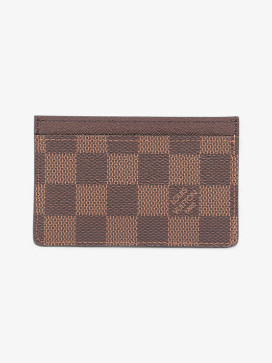 Louis Vuitton Card Holder Damier Ebene Coated Canvas