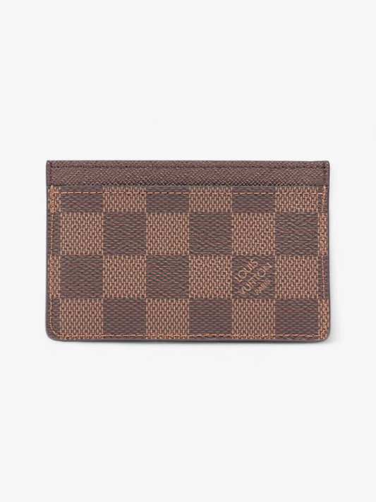 Louis Vuitton Card Holder Damier Ebene Coated Canvas