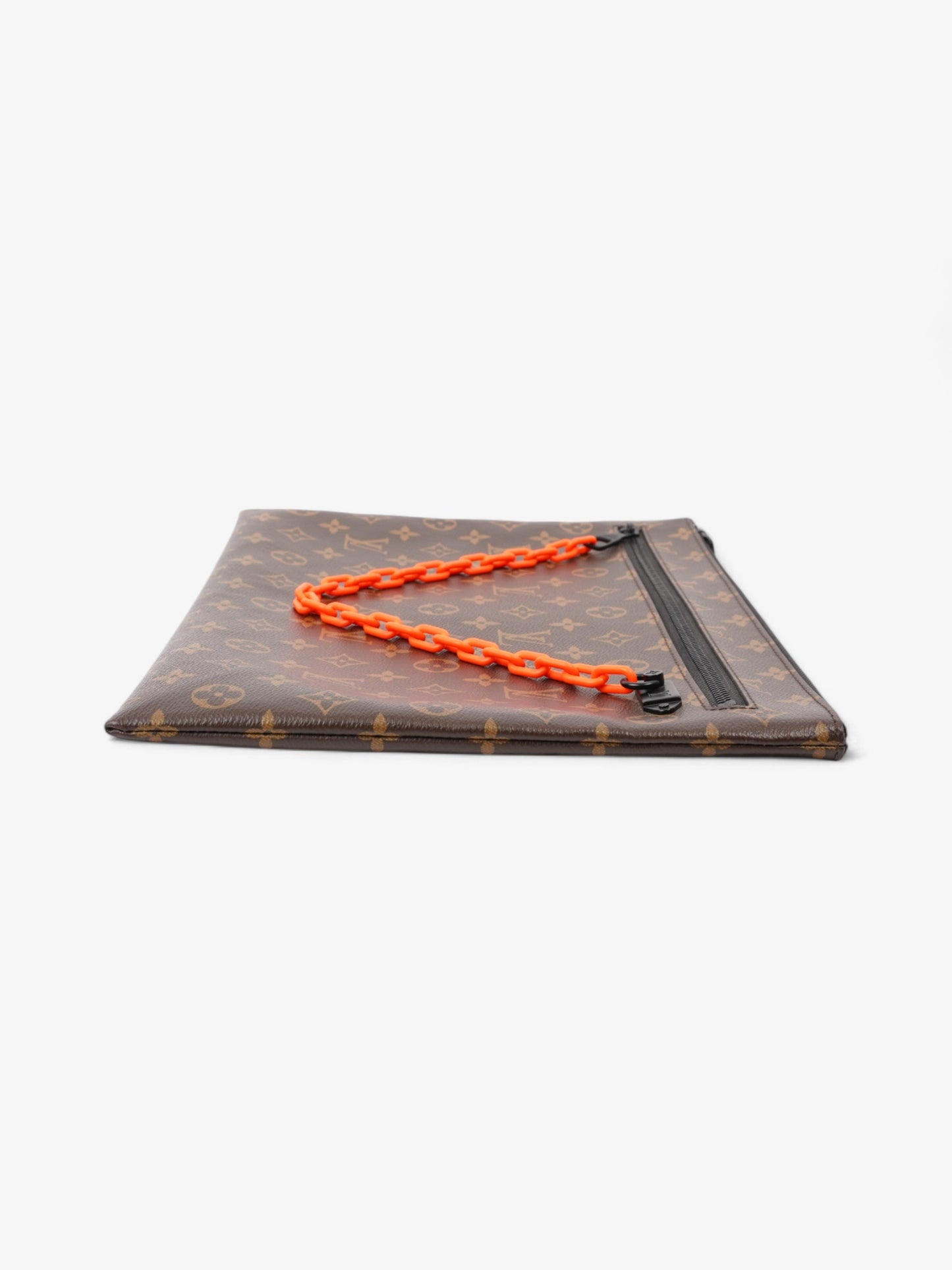 Louis Vuitton Solar Ray A4 Pouch Monogram / Black / Neon Orange Canvas