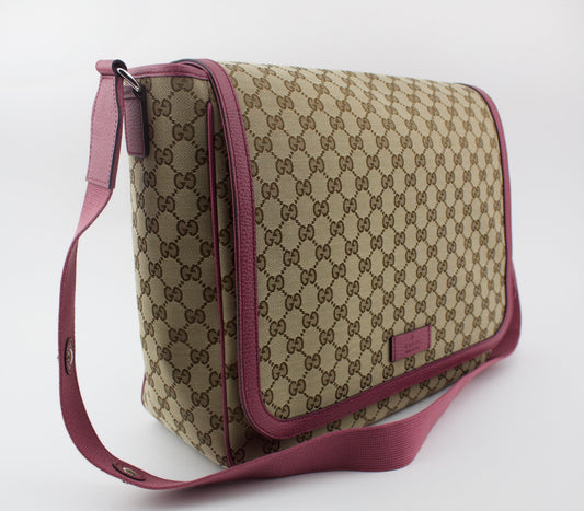 GUCCI GG CANVAS DIAPER BAG