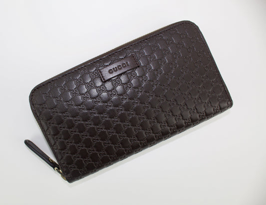 GUCCI MICROGUCCISSIMA ZIP AROUND WALLET