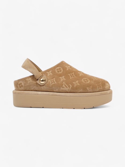 Louis Vuitton Aspen Platform Clogs Beige  Suede EU 41 UK 8
