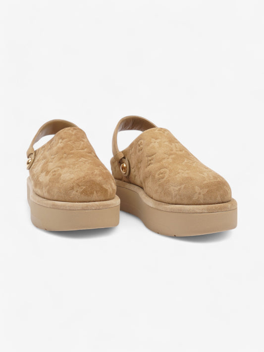Louis Vuitton Aspen Platform Clogs Beige  Suede EU 41 UK 8