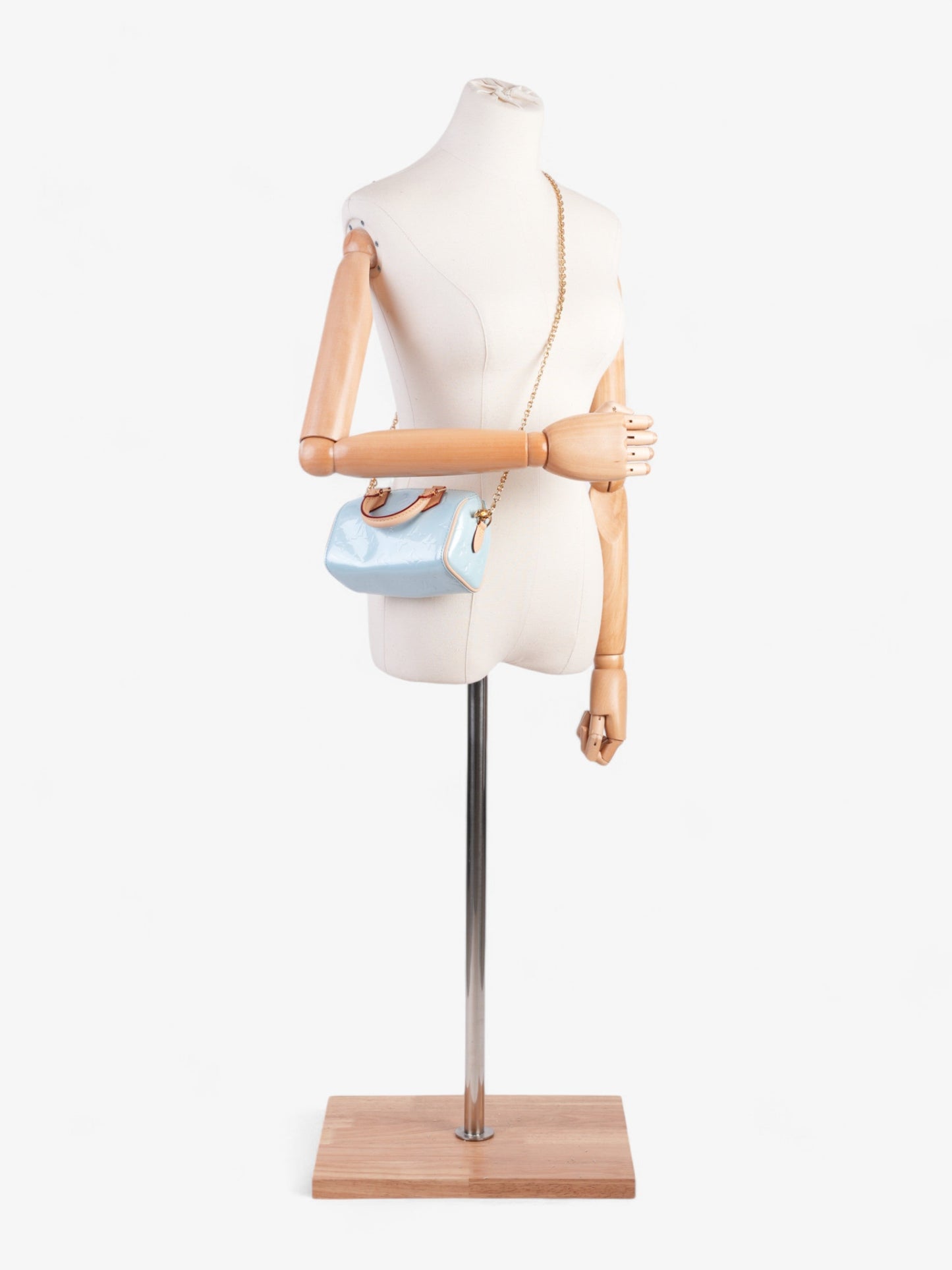 Louis Vuitton Speedy Sky Blue Vernis Leather Nano