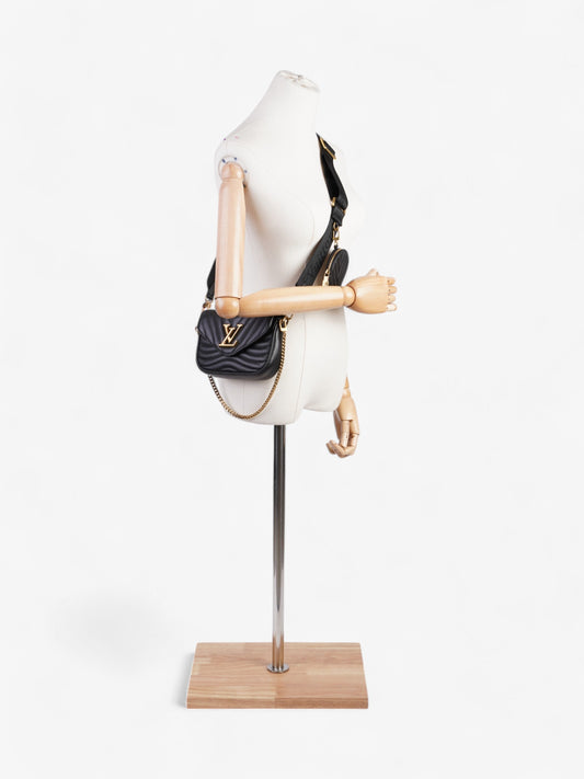 Louis Vuitton New Wave Multi-Pochette Black Calfskin Leather