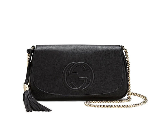 Gucci Soho Chain Medium Crossbody in Black