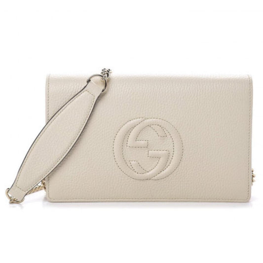 Gucci Soho Wallet On Chain Off-White