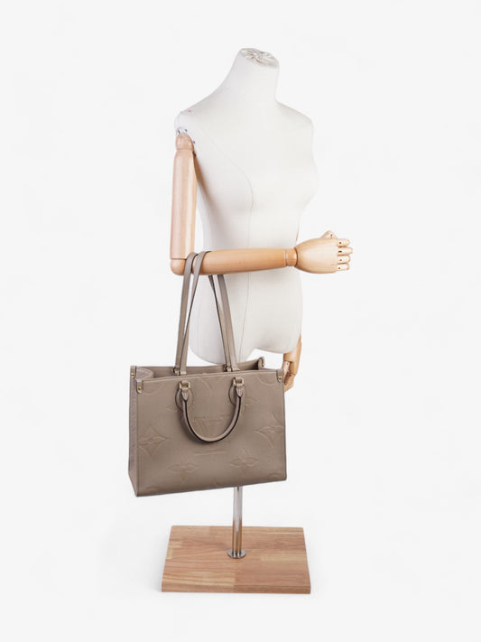 Louis Vuitton On the Go Monogram Empreinte / Beige Empreinte Leather MM