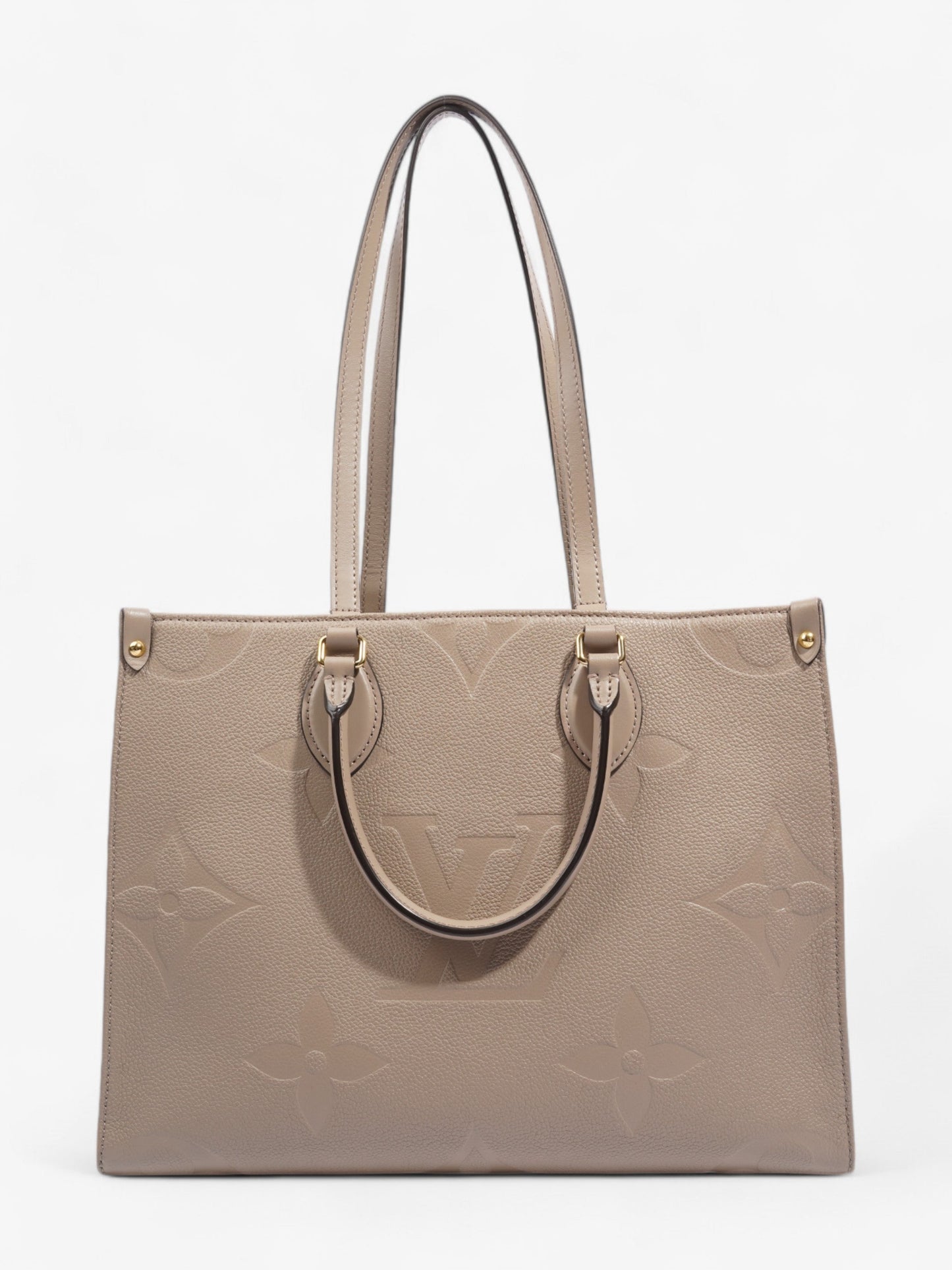 Louis Vuitton On the Go Monogram Empreinte / Beige Empreinte Leather MM
