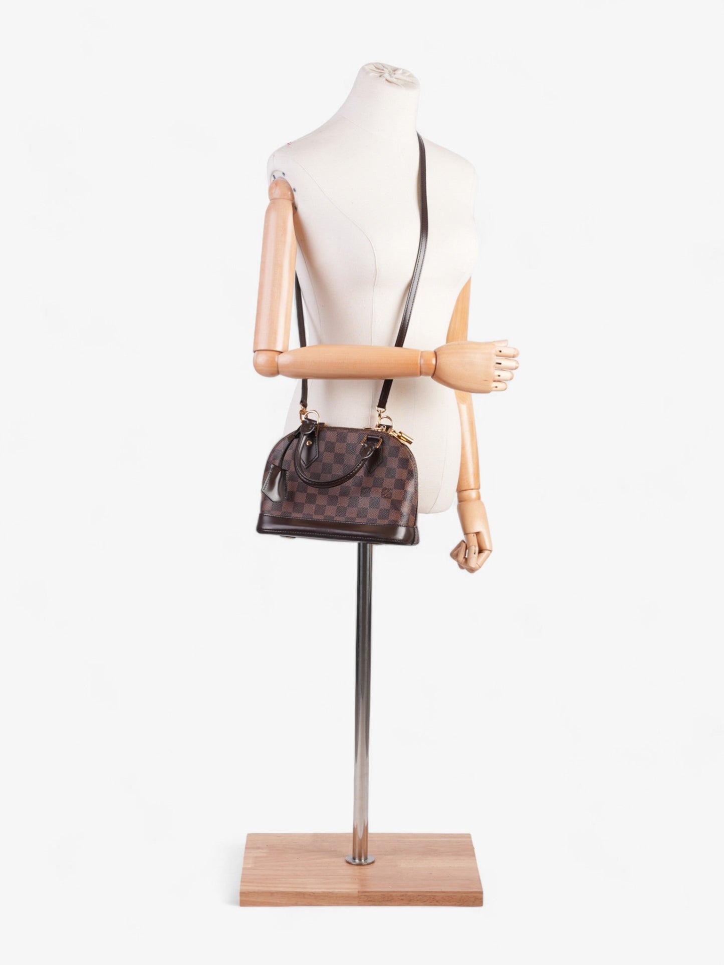 Louis Vuitton Alma Damier Ebene Coated Canvas BB