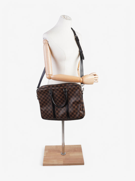 Louis Vuitton Porte-Documents Voyage Damier Ebene Coated Canvas PM
