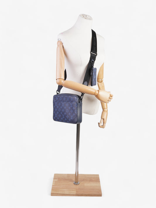 Louis Vuitton Duo Messenger Bag Blue Shadow Monogram Leather