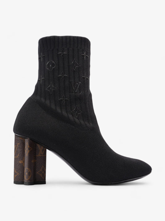 Louis Vuitton Silhouette Ankle Boots 6cm Black / Monogram Fabric EU 41 UK 8