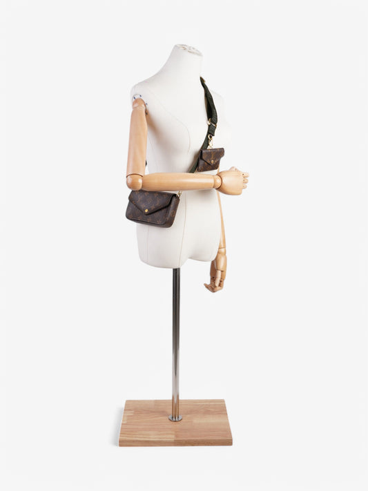 Louis Vuitton Felicie Strap And Go Monogram Coated Canvas