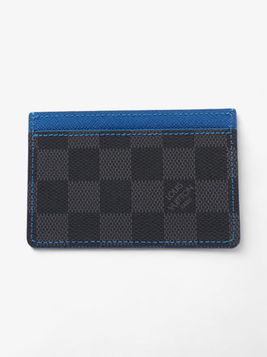 Louis Vuitton Card Holder Damier Graphite / Blue Coated Canvas