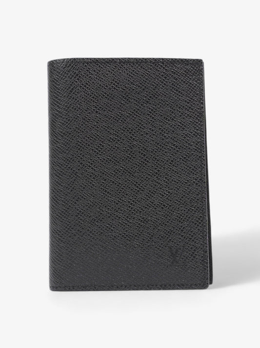 Louis Vuitton Passport Cover Black Leather