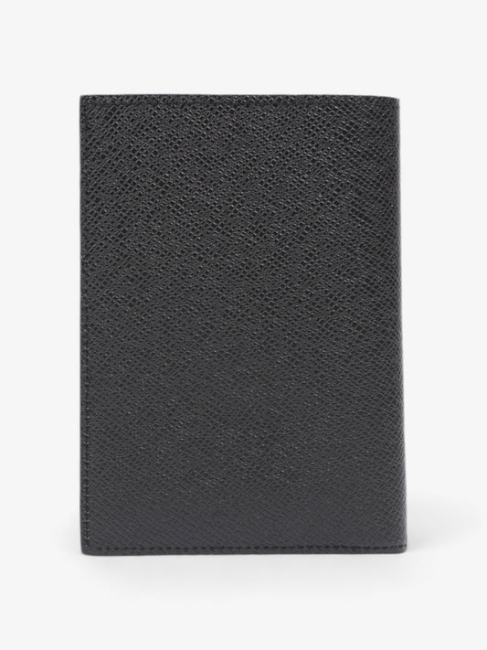 Louis Vuitton Passport Cover Black Leather