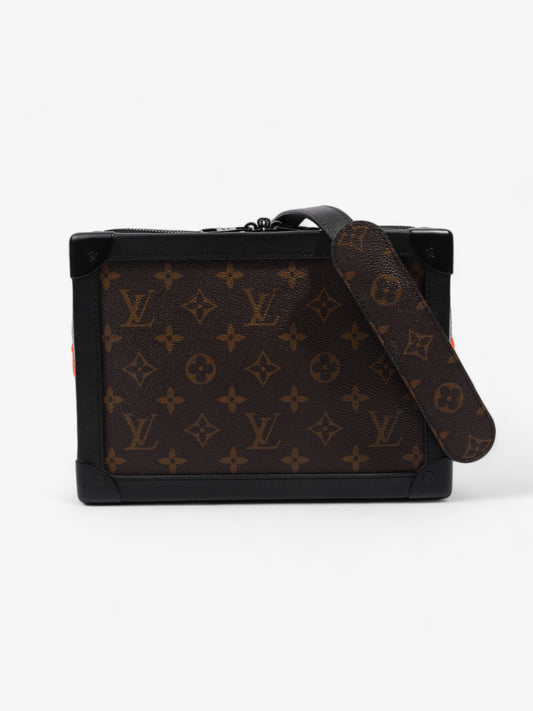Louis Vuitton Soft Trunk Monogram / Black / Neon Orange Coated Canvas