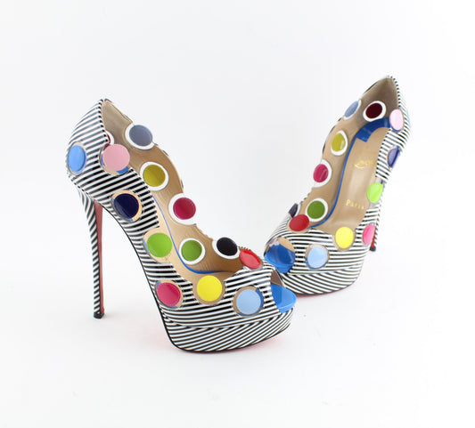 CHRISTIAN LOUBOUTIN LADY BUG 150mm SIZE 38