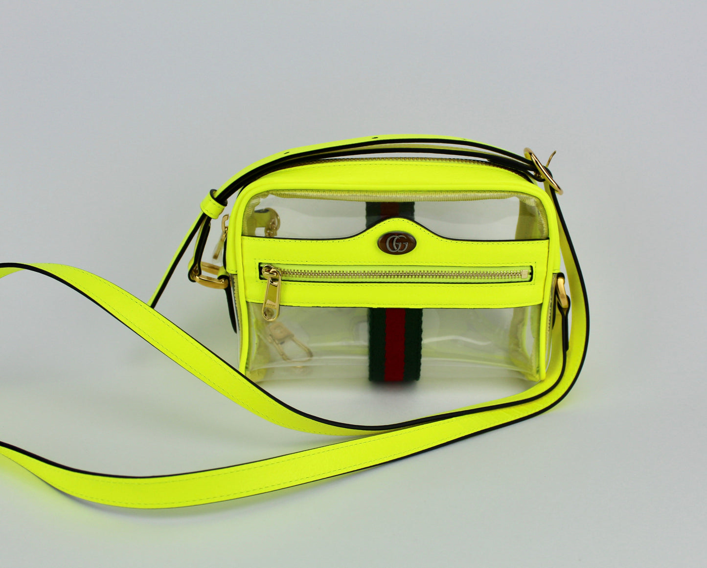 Gucci Mini Ophidia Transparent crossbody bag